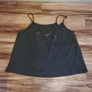 LAST CHANCE FINAL PRICE Black Sequin Women's Top